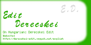 edit derecskei business card